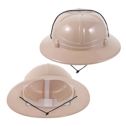 OFFIGAM 2 Stück Abenteuerhut Hutdekoration Mit Dschungelmotiv Performance-zubehör Campinghut Für Entdecker Haben Männer Rollenspiel-entdeckerhüte Kappendekoration Beige Plastik OFFIGAM 2 Stück Abenteuerhut Hutdekoration Mit Dschungelmotiv Performance-zubehör Campinghut Für Entdecker Haben Männer Rollenspiel-entdeckerhüte Kappendekoration Beige Plastik von OFFIGAM