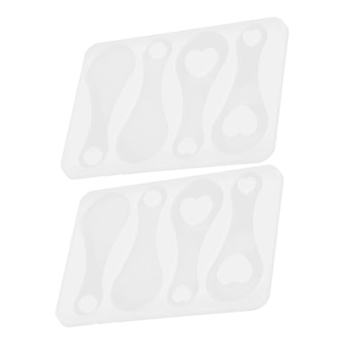 OFFIGAM 2 Stück Einkaufswagen Token Form Schlüsselring Gießform für Epoxidharz für Diy Schmuck und Dekoration Langlebig und Einfach zu Entformen von OFFIGAM