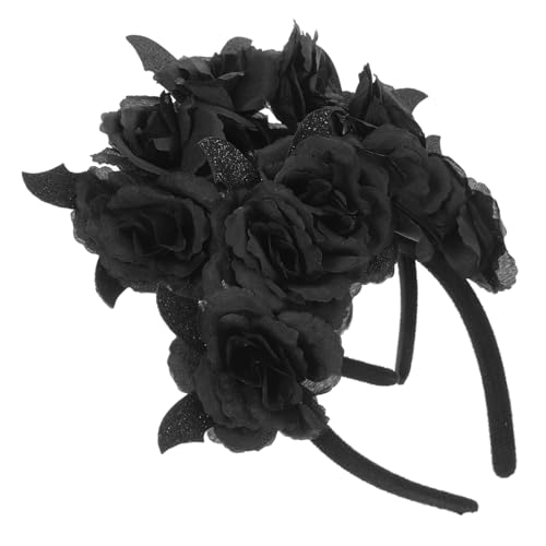 OFFIGAM 2 Stück Halloween Haarreif mit Schwarzem Fledermaus Design und Rosenblüte Leichtes Karneval Haarband für Erwachsene Wiederverwendbares Party Accessoire für Cosplay und OFFIGAM 2 Stück Halloween Haarreif mit Schwarzem Fledermaus Design und Rosenblüte Leichtes Karneval Haarband für Erwachsene Wiederverwendbares Party Accessoire für Cosplay und von OFFIGAM