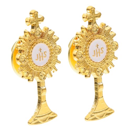 OFFIGAM 2 Stück Knopfabzeichen Auf Der Brust Religiöse Knopfstifte Kreuznadeln Für Männer Cross Pins Für Frauen Anstecknadeln Für Damen Anstecknadel Für Die Golden Zinklegierung OFFIGAM 2 Stück Knopfabzeichen Auf Der Brust Religiöse Knopfstifte Kreuznadeln Für Männer Cross Pins Für Frauen Anstecknadeln Für Damen Anstecknadel Für Die Golden Zinklegierung von OFFIGAM