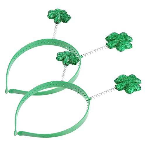 OFFIGAM 2 Stück Shamrock Haarreif für Patrick's Day Kleeblatt Kopfschmuck für Festival und Party Leicht und Bequem für Erwachsene Sorgt für Festliche von OFFIGAM