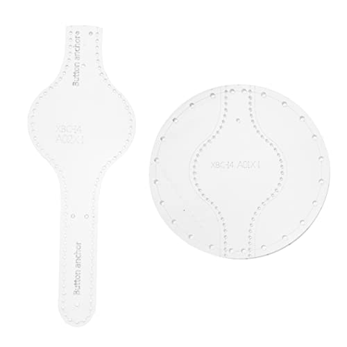 OFFIGAM 2 Stück Teiliges Acryl Vorlagen für DIY Handtaschen Design Schablone für Wallet Making und Handwerk für Persönliche und Professionelle Projekte von OFFIGAM