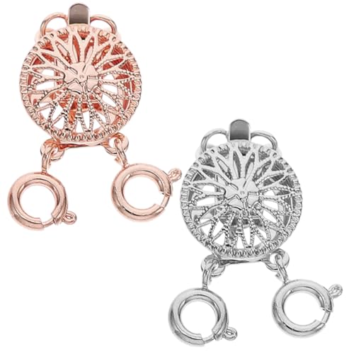 OFFIGAM 2 Stück Teiliges Schmuckverschluss Halsketten Mehrlagige Kettenverbinder Installieren Leichtes Design Geeignet für DIY Schmuckherstellung und Kettenverlängerung OFFIGAM 2 Stück Teiliges Schmuckverschluss Halsketten Mehrlagige Kettenverbinder Installieren Leichtes Design Geeignet für DIY Schmuckherstellung und Kettenverlängerung von OFFIGAM