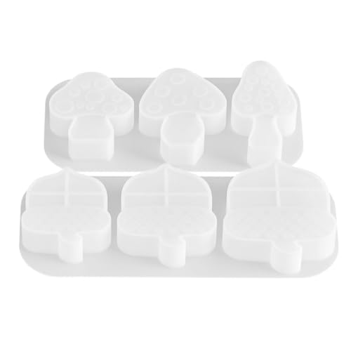 OFFIGAM 2-teiliges Kerzenform-set Mit Pilz-tannenzapfen, Diy-silikonform Zur Kerzenherstellung Für Heimdekoration, Und Besondere Anlässe von OFFIGAM