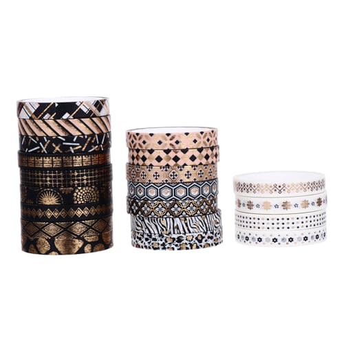 OFFIGAM 20 Rollen Taschenband-Set Notizen Selbstklebendes Sammelalbum-Aufkleberband Punkte Herstellung dekorativ UV Washi-Klebeband Washi-Tape-Aufkleber Washi Tape Papier von OFFIGAM