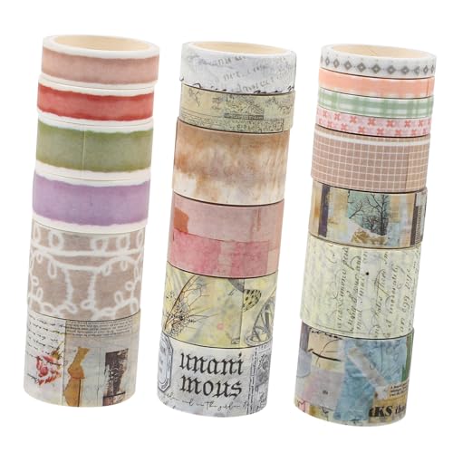 OFFIGAM 20 Rollen Washi-Tape Scrapbooking Handwerk Sammelalbumpapier farbig dünn Scrapbook-Klebeband dekorativ Papier Klebeband Buch Washi Tape dekoratives scrapbook-papier von OFFIGAM