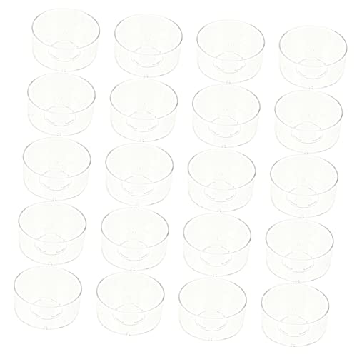 OFFIGAM 20 Stück DIY Kerzenform Kunststoffbehälter Wax Melt Box für Kerzenherstellung Leicht und Langlebig Geeignet für Schlafzimmer Wohnzimmer und Büro von OFFIGAM