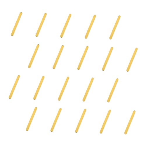 OFFIGAM 20 Stück Eisstiel Jumbo- am Stiel basteln mit Eiscreme Stöcke wiederverwendbar Party am Stiel selber machen Eisstangen Cupcake-Sticks für Topper Acryl Golden OFFIGAM 20 Stück Eisstiel Jumbo- am Stiel basteln mit Eiscreme Stöcke wiederverwendbar Party am Stiel selber machen Eisstangen Cupcake-Sticks für Topper Acryl Golden von OFFIGAM