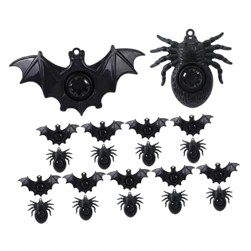 OFFIGAM 20 Stück Halloween Spider und Bat Pfeifen Plastikspielzeug für Deko und Party Gimmick für Halloween Feiern und Feste von OFFIGAM