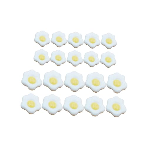 OFFIGAM 20 Stück Handyhüllenmaterial selber machen DIY-Material simuliertes pochiertes Ei gebraten Handwerk von OFFIGAM