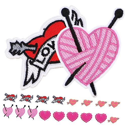 OFFIGAM 20 Stück Herz Patches zum Aufbügeln Gestickte Aufnäher für Kleidung DIY Dekorationen für Jeans Taschen und Accessoires Einfache Anwendung und Vielseitig Einsetzbar OFFIGAM 20 Stück Herz Patches zum Aufbügeln Gestickte Aufnäher für Kleidung DIY Dekorationen für Jeans Taschen und Accessoires Einfache Anwendung und Vielseitig Einsetzbar von OFFIGAM