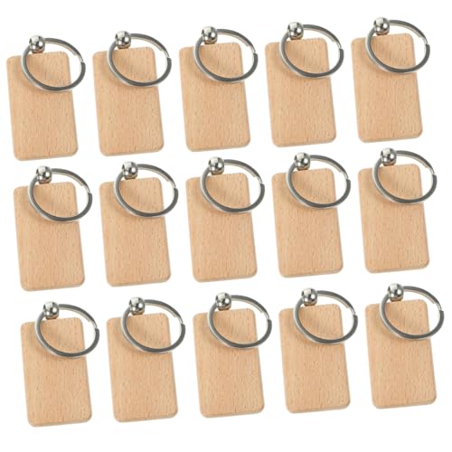OFFIGAM 20 Stück Holz Schlüsselanhänger Blanko DIY Schlüsselringe zum Beschriften Personalisierbare Holzanhänger für Kreative Dekoration und Kunstprojekte OFFIGAM 20 Stück Holz Schlüsselanhänger Blanko DIY Schlüsselringe zum Beschriften Personalisierbare Holzanhänger für Kreative Dekoration und Kunstprojekte von OFFIGAM