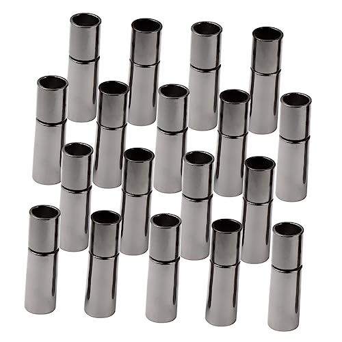 OFFIGAM 20 Stück Kettengliederschnalle Ergebnisse für Armbänder Verschlüsse Tipps Schmuck Crimps Armbandverbinder Verschluss Armbandschnalle Halskette Anhänger Verschluss Kupfer Schwarz von OFFIGAM