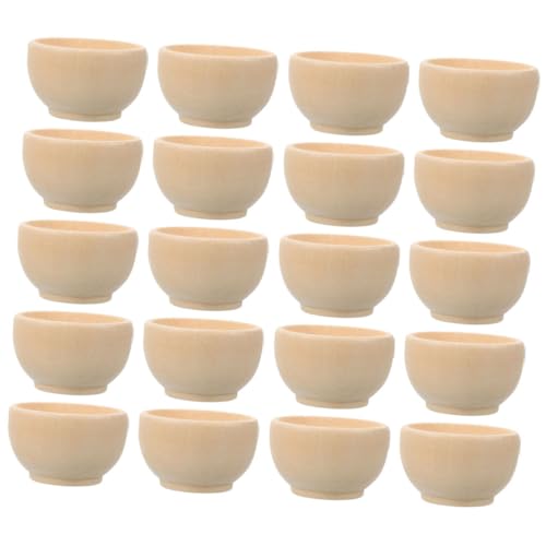 OFFIGAM 20 Stück Kleine Holzschalen Heimdekoration Holzornament Mädchen Bastelschale Holzdekor Holz DIY Ornamente Mini Holzschalen Ornamente Für Unfertige Ornamente Beige OFFIGAM 20 Stück Kleine Holzschalen Heimdekoration Holzornament Mädchen Bastelschale Holzdekor Holz DIY Ornamente Mini Holzschalen Ornamente Für Unfertige Ornamente Beige von OFFIGAM