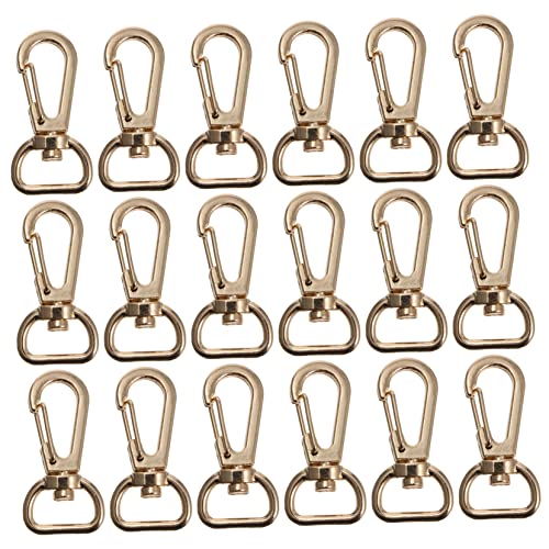OFFIGAM 20 Stück Legierungs Drehverschluss Karabinerhaken für DIY Schlüsselanhänger und Taschen Praktische Gepäckverschlüsse Multifunktionale Zubehörteile für Handwerksprojekte von OFFIGAM