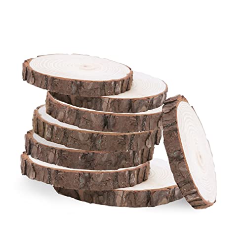 OFFIGAM 20 Stück Protokollscheiben naturholzscheiben hochzeitsdeko tischdeko esstisch wedding decor Rundholzscheiben hochzeitdeko hohzeitdeko Naturholz Scheiben holzscheiben selber machen von OFFIGAM