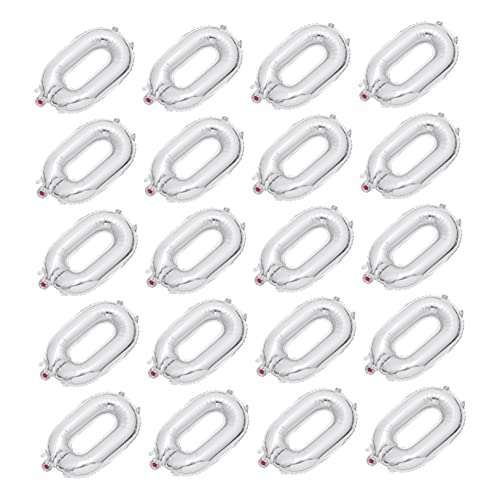OFFIGAM 20 Stück Silberne Aluminiumfolienballons Kreative Partydeko für Geburtstagsfeiern Hochzeiten und für Wände und Fensterdekoration OFFIGAM 20 Stück Silberne Aluminiumfolienballons Kreative Partydeko für Geburtstagsfeiern Hochzeiten und für Wände und Fensterdekoration von OFFIGAM