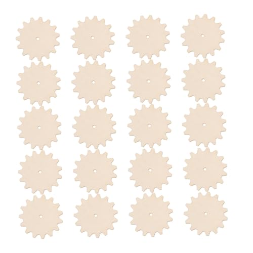 OFFIGAM 20 Stück Teiliges DIY Holz Robuste Holz Chips zum Bemalen und Dekorieren Holzspielzeug Kreative Bastelzubehör für Handgemachte Holzdekoration OFFIGAM 20 Stück Teiliges DIY Holz Robuste Holz Chips zum Bemalen und Dekorieren Holzspielzeug Kreative Bastelzubehör für Handgemachte Holzdekoration von OFFIGAM