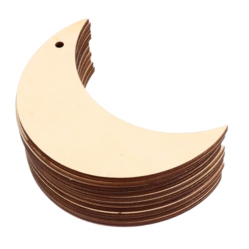 OFFIGAM 20 Stück Unfertige Holzscheiben im Monddesign DIY Bastelmaterial für Dekorationen für Weihnachten Hochzeiten Scrapbooking und Kreative Projekte OFFIGAM 20 Stück Unfertige Holzscheiben im Monddesign DIY Bastelmaterial für Dekorationen für Weihnachten Hochzeiten Scrapbooking und Kreative Projekte von OFFIGAM
