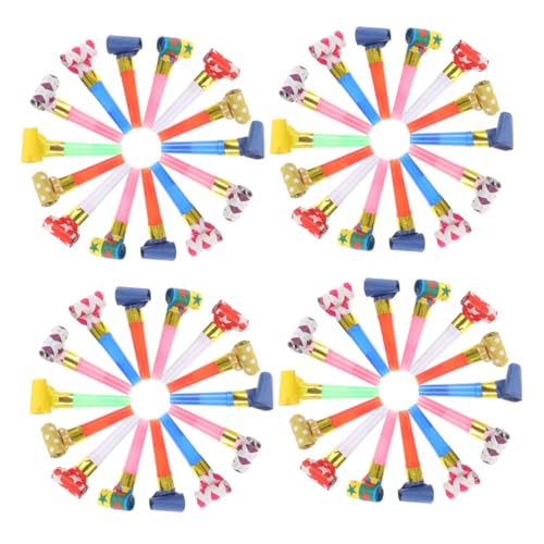 OFFIGAM 200 Stück Bunte Geburtstags- – Party-gebläse, Pfeife, Glitzer- , Pfeifen- , Hoher Ton Für Erwachsene Und Kinder, Lustiges Partygeschenk OFFIGAM 200 Stück Bunte Geburtstags- – Party-gebläse, Pfeife, Glitzer- , Pfeifen- , Hoher Ton Für Erwachsene Und Kinder, Lustiges Partygeschenk von OFFIGAM