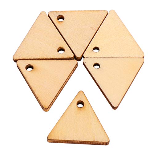 OFFIGAM 200 Stück Dreieckholz -Chip -Anhänger Erwachsene perforiert Hartholz Scheiben Formen hängende Ornamente aus Holz Anhänger zum Basteln aus massivem Holz Khaki OFFIGAM 200 Stück Dreieckholz -Chip -Anhänger Erwachsene perforiert Hartholz Scheiben Formen hängende Ornamente aus Holz Anhänger zum Basteln aus massivem Holz Khaki von OFFIGAM