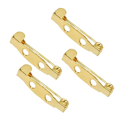 OFFIGAM 200 Stück Sicherheitsbrosche Vielseitig Bausatz Stangenstift Splinte Sicherheitsnadeln Für Kleidung Hochzeitsdekor Verriegelung Sortiert Verschlussstift Jumbo Bar Golden von OFFIGAM