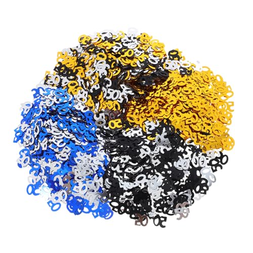 OFFIGAM 200 Stück Tischdeko Blau Silber Gold und Schwarz Farbige Streudeko für Unvergessliche Feierlichkeiten Drinnen und Draußen OFFIGAM 200 Stück Tischdeko Blau Silber Gold und Schwarz Farbige Streudeko für Unvergessliche Feierlichkeiten Drinnen und Draußen von OFFIGAM