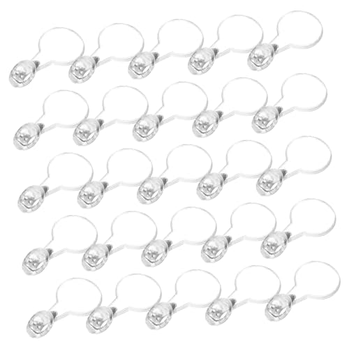 OFFIGAM 200Stücke Durchsichtige Kunststoffbügel für Schmuckherstellung Runde Polsterbügel Anhänger für DIY Armbänder Vielseitig und Leicht zu Handhaben von OFFIGAM