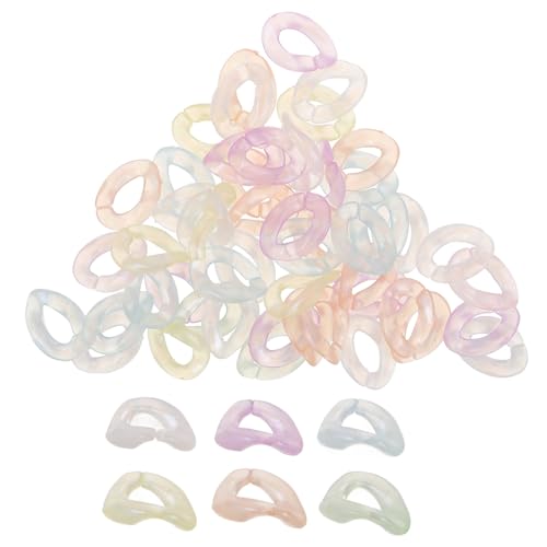 OFFIGAM 200Stücke Leuchtende Ovalringe Acryl Handgefertigte Verbindungsstücke für Schmuck bei Nacht für Hutketten Geldbörsen und Telefonbänder OFFIGAM 200Stücke Leuchtende Ovalringe Acryl Handgefertigte Verbindungsstücke für Schmuck bei Nacht für Hutketten Geldbörsen und Telefonbänder von OFFIGAM