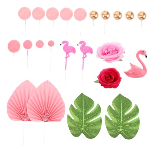 OFFIGAM 23 Stück Tortenaufsatz mit Hawaii- Hawaii-Partyzubehör und -dekorationen Kuchendekorationen zum Thema Strand hawaiianische geburtstagsdekoration Schaum Rosa OFFIGAM 23 Stück Tortenaufsatz mit Hawaii- Hawaii-Partyzubehör und -dekorationen Kuchendekorationen zum Thema Strand hawaiianische geburtstagsdekoration Schaum Rosa von OFFIGAM