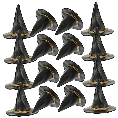 OFFIGAM 24 Stück Hexenhut -dekoration Mini Punkt Gastgeschenke Für Hexen Klein Zauberer Sachen Hut Winzige Dekore Hexenhut Gefühlt Garnierung Halloween -partyzubehör Plastik Black OFFIGAM 24 Stück Hexenhut -dekoration Mini Punkt Gastgeschenke Für Hexen Klein Zauberer Sachen Hut Winzige Dekore Hexenhut Gefühlt Garnierung Halloween -partyzubehör Plastik Black von OFFIGAM