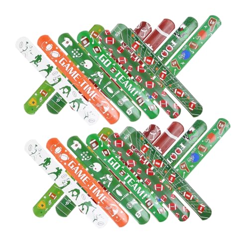 OFFIGAM 24 Stück Rugby Armband Fußball Schnapparmband Fußball Schlagarmbänder Für Sport Schlagarmband Party Armbänder Armband Für Handgelenk Party Schlagarmband Partygeschenk OFFIGAM 24 Stück Rugby Armband Fußball Schnapparmband Fußball Schlagarmbänder Für Sport Schlagarmband Party Armbänder Armband Für Handgelenk Party Schlagarmband Partygeschenk von OFFIGAM