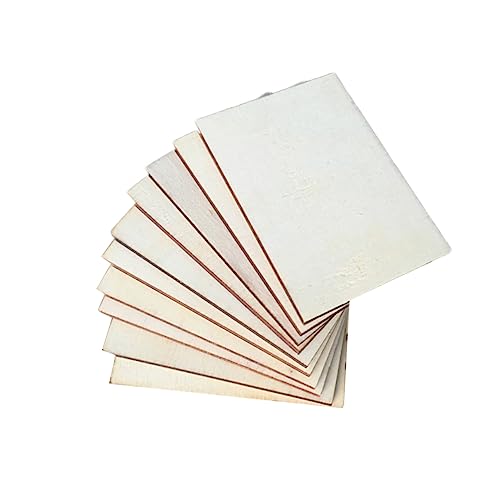 OFFIGAM 24Stücke Rechteckige Holzscheiben DIY Bastelzubehör Hochwertigem Holz Glatte Oberfläche für Projekte für Dekoration und OFFIGAM 24Stücke Rechteckige Holzscheiben DIY Bastelzubehör Hochwertigem Holz Glatte Oberfläche für Projekte für Dekoration und von OFFIGAM