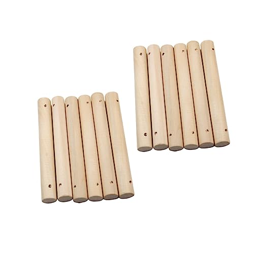 OFFIGAM 25 Stück massive Holzstangen Holzstäbe für Kunsthandwerk Holzstäbe für Modellbau Holzstäbe für DIY-Projekte Loch Stöcke Hartholz Holzstäbchen Leiterstock für Haustiere OFFIGAM 25 Stück massive Holzstangen Holzstäbe für Kunsthandwerk Holzstäbe für Modellbau Holzstäbe für DIY-Projekte Loch Stöcke Hartholz Holzstäbchen Leiterstock für Haustiere von OFFIGAM