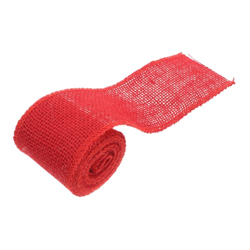OFFIGAM 2M Jute Sackleinen Bandrolle Rot Weihnachtsdekoration und Bastelarbeiten und Vielseitig Einsetzbar für Kreationen OFFIGAM 2M Jute Sackleinen Bandrolle Rot Weihnachtsdekoration und Bastelarbeiten und Vielseitig Einsetzbar für Kreationen von OFFIGAM
