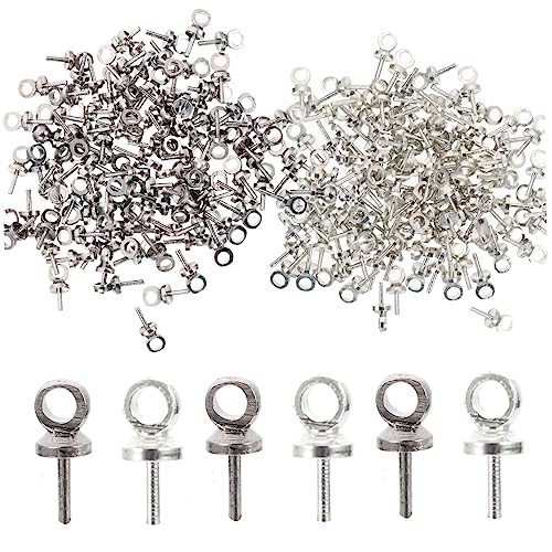 OFFIGAM 2Sätze Augen Schrauben Haken Reinem für Schmuck DIY für Armbänder und Ohrringe Langlebig und Zuverlässig für Kreative Bastelprojekte von OFFIGAM