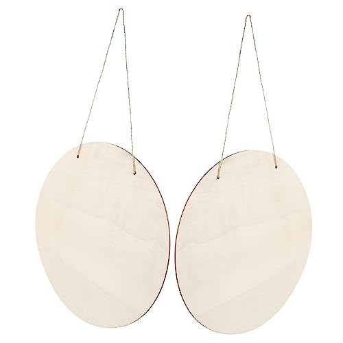 OFFIGAM 2Sätze DIY Holzsignale Runde Holzscheiben für Bastelarbeiten Leere Holzplatten zum Gestalten für Dekoration und Besondere Anlässe OFFIGAM 2Sätze DIY Holzsignale Runde Holzscheiben für Bastelarbeiten Leere Holzplatten zum Gestalten für Dekoration und Besondere Anlässe von OFFIGAM