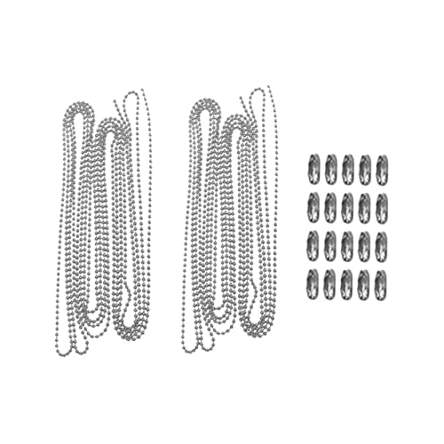 OFFIGAM 2Sätze Perlenkette mit Anpassbaren Steckern Langlebige Kugelkette für DIY Schmuck Flexible Anwendung für Lampen Schlüsselanhänger und Mehr OFFIGAM 2Sätze Perlenkette mit Anpassbaren Steckern Langlebige Kugelkette für DIY Schmuck Flexible Anwendung für Lampen Schlüsselanhänger und Mehr von OFFIGAM
