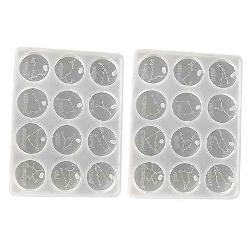 OFFIGAM 2Stücke Silikonform für DIY Projekte Rundformen für Sternbilder Hochwertige Umweltfreundliche Gießform für Handarbeit und Schmuckherstellung OFFIGAM 2Stücke Silikonform für DIY Projekte Rundformen für Sternbilder Hochwertige Umweltfreundliche Gießform für Handarbeit und Schmuckherstellung von OFFIGAM