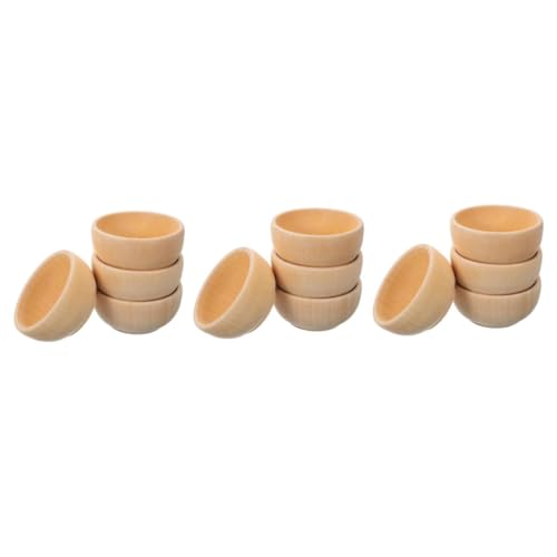 OFFIGAM 3 Sätze Teiliges Set Kleine Holzschalen Hochwertigem Holz Diy Dekoration Für Handwerksprojekte Langlebige Und Vielseitige Holzbowl Für Kreative Gestaltung 4 Stück * 3 OFFIGAM 3 Sätze Teiliges Set Kleine Holzschalen Hochwertigem Holz Diy Dekoration Für Handwerksprojekte Langlebige Und Vielseitige Holzbowl Für Kreative Gestaltung 4 Stück * 3 von OFFIGAM