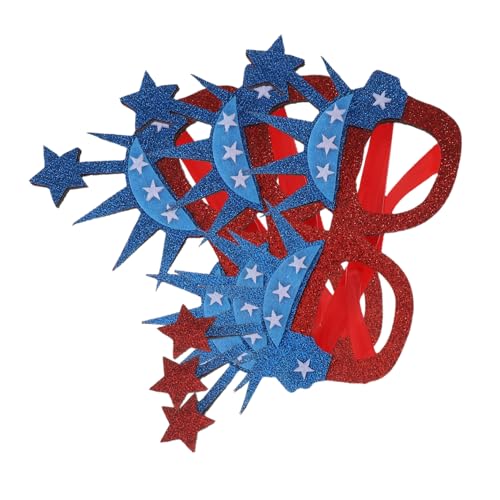 OFFIGAM 3 Stück Unabhängigkeitstag Sonnenbrillen Patriotische Gläser mit US Flaggen für Erwachsene Partydekorationen für Amerikanische Feiern von OFFIGAM
