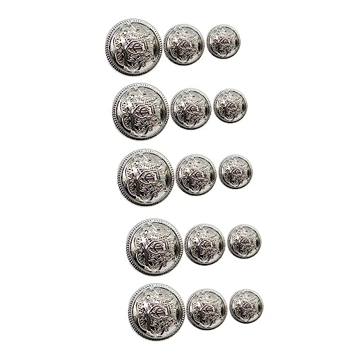 OFFIGAM 30 Stück Metallknöpfe Elegante Knöpfe Groß Gemischte Farbe Knopf Für Jeans Kleiderverschlüsse Ersatz Annähen Von Knöpfen Für Kleidung Diy -kleidungsknöpfe Silber Zinklegierung OFFIGAM 30 Stück Metallknöpfe Elegante Knöpfe Groß Gemischte Farbe Knopf Für Jeans Kleiderverschlüsse Ersatz Annähen Von Knöpfen Für Kleidung Diy -kleidungsknöpfe Silber Zinklegierung von OFFIGAM