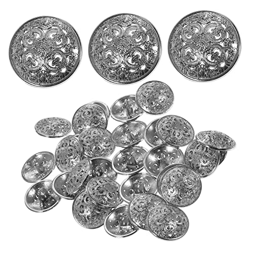 OFFIGAM 30 Stück Stylische Metallknöpfe mit Lochdesign für Diy Nähprojekte Silber für Kleidung Jacken Hüte Jeans und Mehr OFFIGAM 30 Stück Stylische Metallknöpfe mit Lochdesign für Diy Nähprojekte Silber für Kleidung Jacken Hüte Jeans und Mehr von OFFIGAM