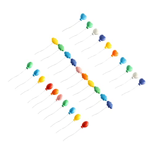 OFFIGAM 30stücke Miniature Luftballon Dekoration Bunte Mini Ballons Für Mikro Landschaftsdekoration Puppenhaus Zubehör Und Kreative Wohnaccessoires von OFFIGAM
