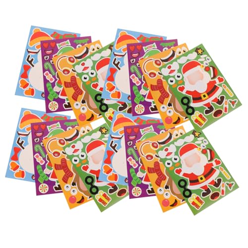 OFFIGAM 32blätter Weihnachts Puzzle Sticker Lustige Cartoon Aufkleber Für Mädchen Selbstklebende Xmas Dekoration Für Partys Bastelprojekte Und OFFIGAM 32blätter Weihnachts Puzzle Sticker Lustige Cartoon Aufkleber Für Mädchen Selbstklebende Xmas Dekoration Für Partys Bastelprojekte Und von OFFIGAM