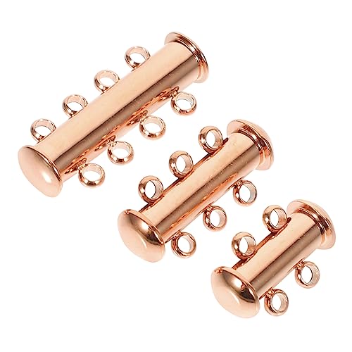 OFFIGAM 3Stücke Halskettenschichtverschlüsse Robuste Schmuckverschlüsse für DIY Armbänder und Roségold Langlebig und Rostfrei OFFIGAM 3Stücke Halskettenschichtverschlüsse Robuste Schmuckverschlüsse für DIY Armbänder und Roségold Langlebig und Rostfrei von OFFIGAM