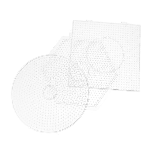 OFFIGAM 3Stücke Sicherungsperlen Pegboards Kunststoff DIY Vorlagen für Verschiedenen Formen Kreativität und Handfertigkeit von OFFIGAM
