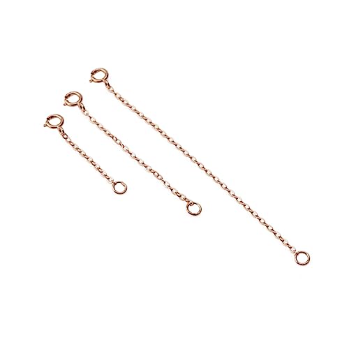 OFFIGAM 3Stücke Sterling Silber Verlängerungskette Roségold für und Armbänder für Schmuckherstellung und DIY Projekte OFFIGAM 3Stücke Sterling Silber Verlängerungskette Roségold für und Armbänder für Schmuckherstellung und DIY Projekte von OFFIGAM