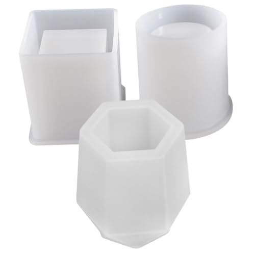 OFFIGAM 3Stücke Teiliges Silikon Stifthalter Formset DIY Silikon Gießform für Stifthalter für Bastelprojekte und zu Geburtstagen und Feiertagen OFFIGAM 3Stücke Teiliges Silikon Stifthalter Formset DIY Silikon Gießform für Stifthalter für Bastelprojekte und zu Geburtstagen und Feiertagen von OFFIGAM
