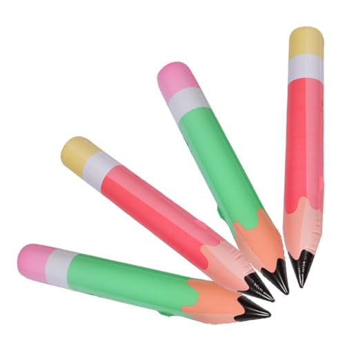OFFIGAM 4 Stück Aufblasbare Bleistift Luftballons PVC Deko für Schulanfang und Geburtstagsfeiern Riesige Bleistift Dekoration für Klassenzimmer Leicht und Tragbar Lustiges Design OFFIGAM 4 Stück Aufblasbare Bleistift Luftballons PVC Deko für Schulanfang und Geburtstagsfeiern Riesige Bleistift Dekoration für Klassenzimmer Leicht und Tragbar Lustiges Design von OFFIGAM